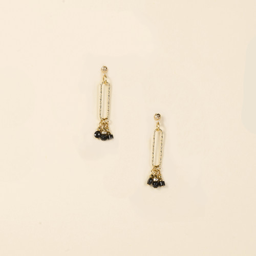 Boucles d'oreilles Mark ovale