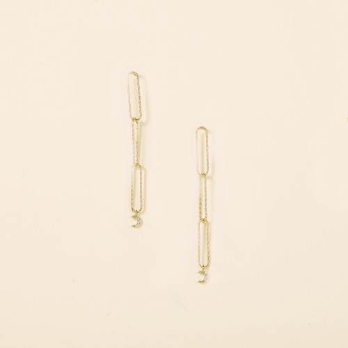 Boucles d'oreilles Taya lune
