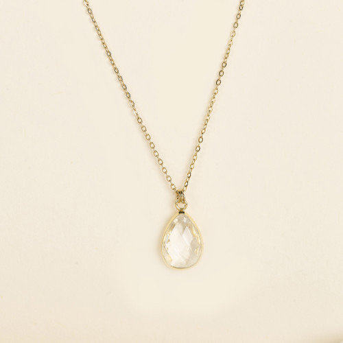 Collier Sami goutte sertie