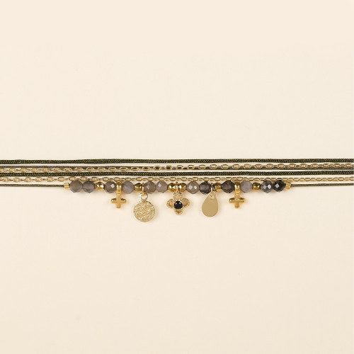 Bracelet Arlo kaki foncé