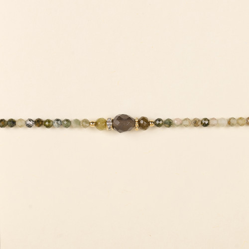 Bracelet Bell grenat vert