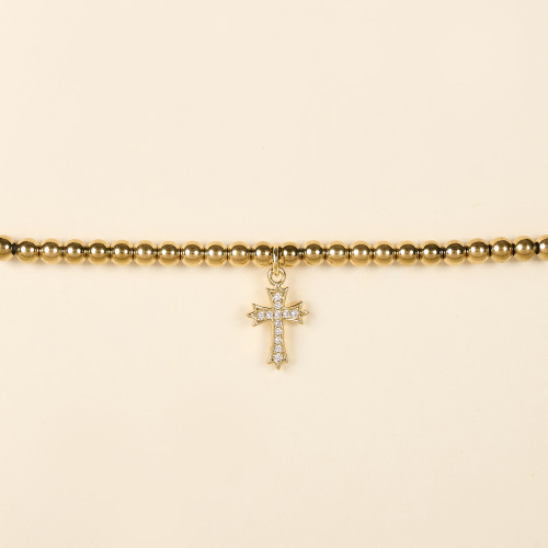Bracelet Igor croix moyenne