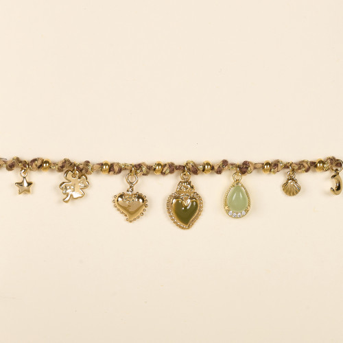 Bracelet Izak amande et kaki