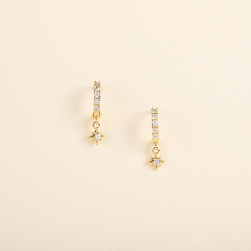 Boucles d'oreilles Sila étoile