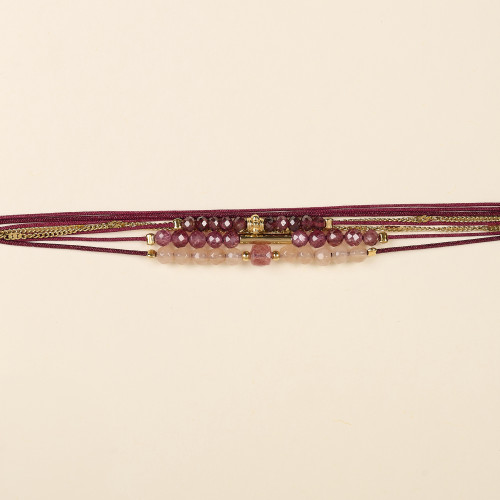 Bracelet Cici bordeaux