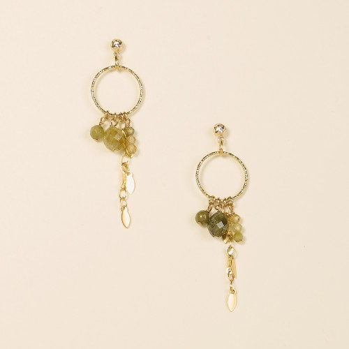 Boucles d'oreilles Baia vert