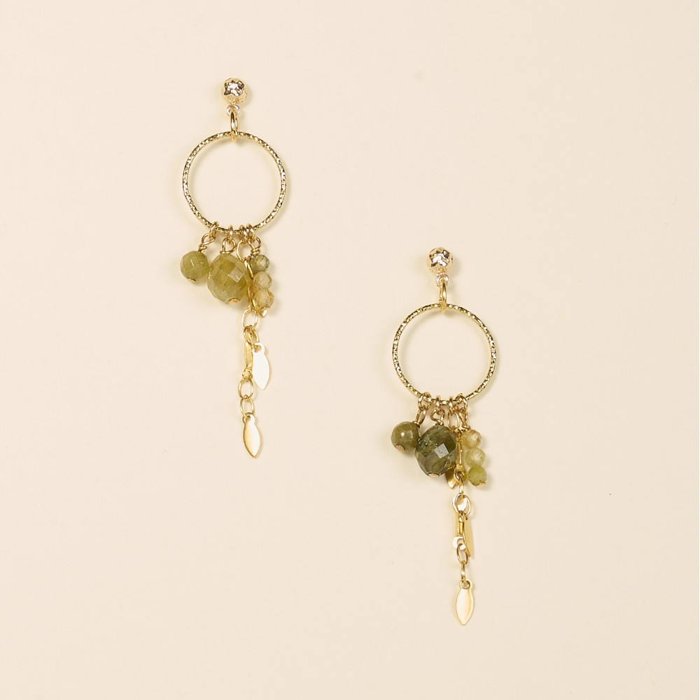 Boucles d'oreilles Baia vert