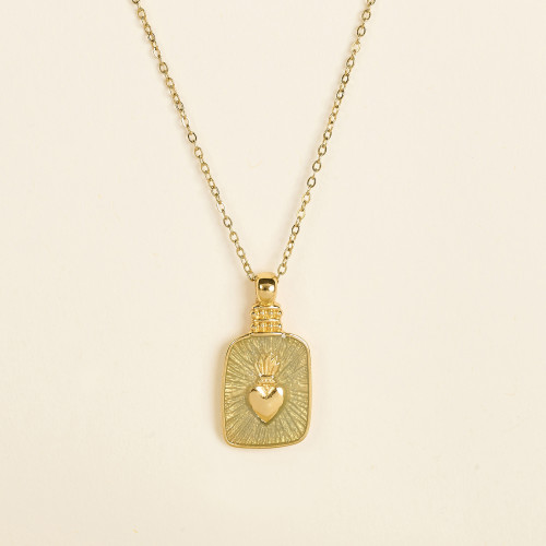 Collier Inez céladon