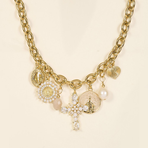 Collier Javi beige