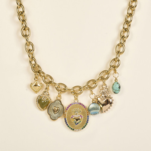 Collier Javi bleu