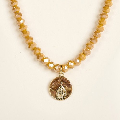 Collier Jaya moutarde