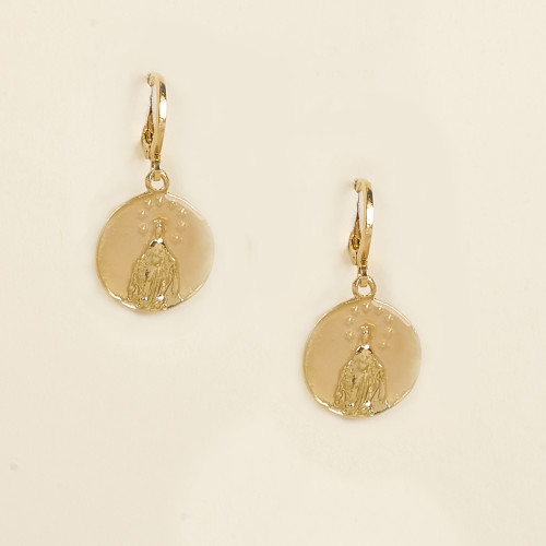Boucles d'oreilles Liam beige