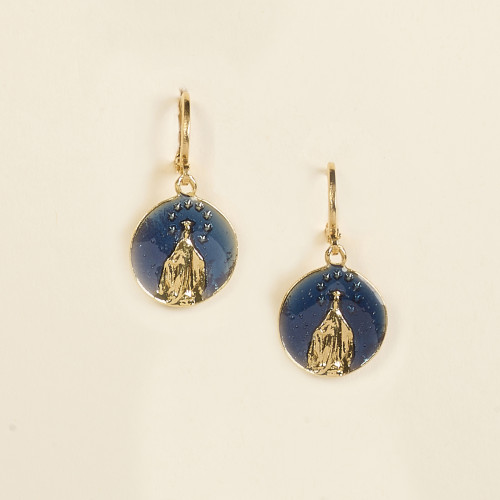 Boucles d'oreilles Liam marine