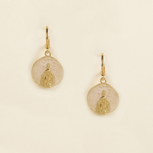 Boucles d'oreilles Liam nacre