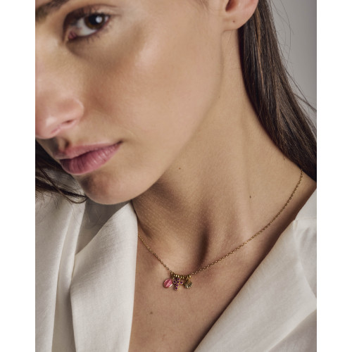 Collier Honi fuchsia