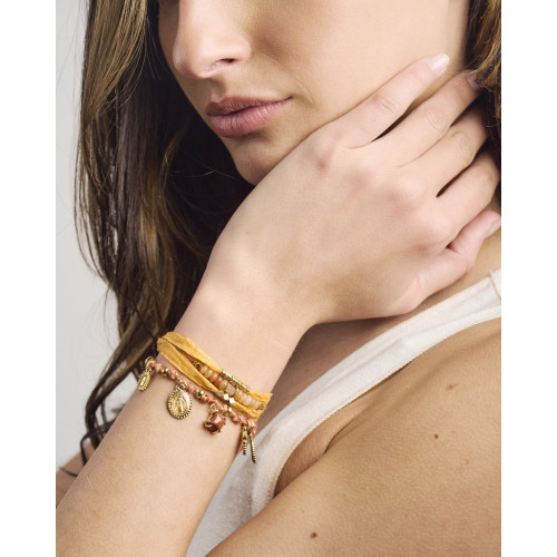 Bracelet Izac agate terracotta