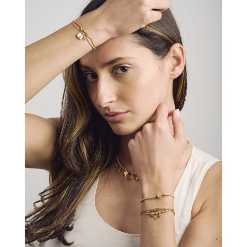 Bracelet Lara agate orange