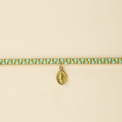 Bracelet Luce vert anis