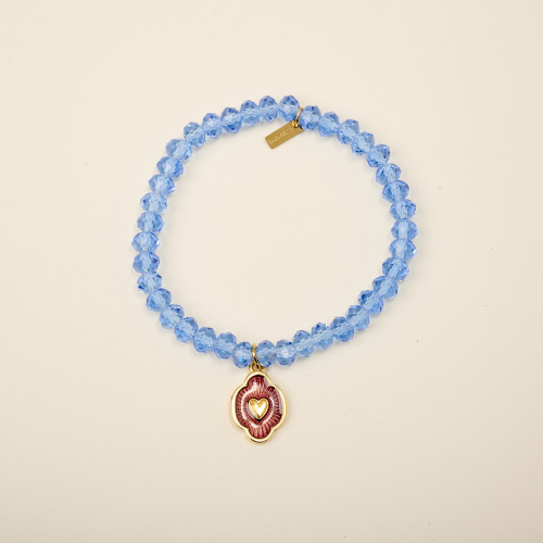 Bracelet Luna bleu et bordeaux