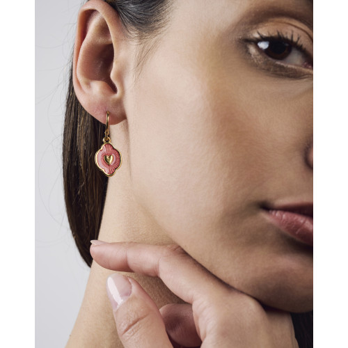 Boucle d'oreilles Iker rose...