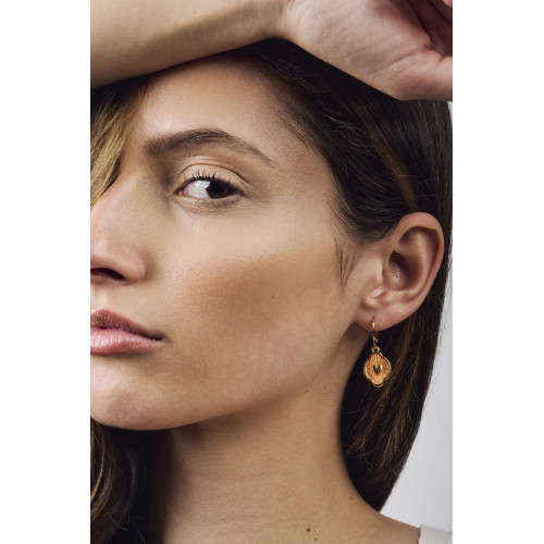 Boucle d'oreilles Iker orange
