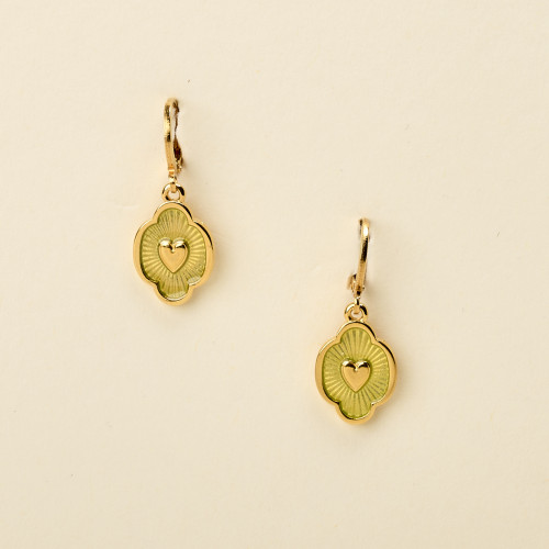 Boucle d'oreilles Iker vert...