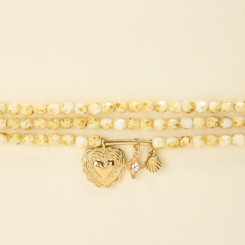Bracelet Iman jaune ivoire