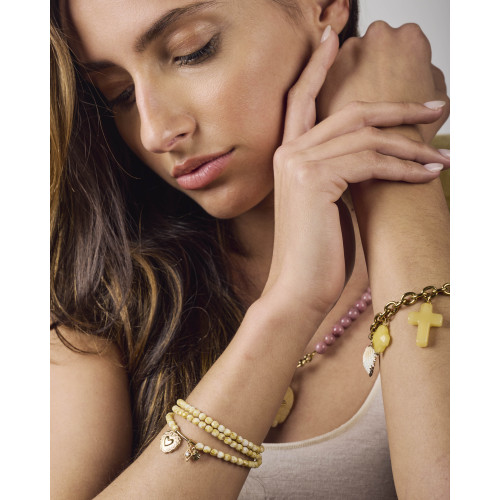 Bracelet Iman jaune ivoire