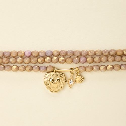 Bracelet Iman nude rosé