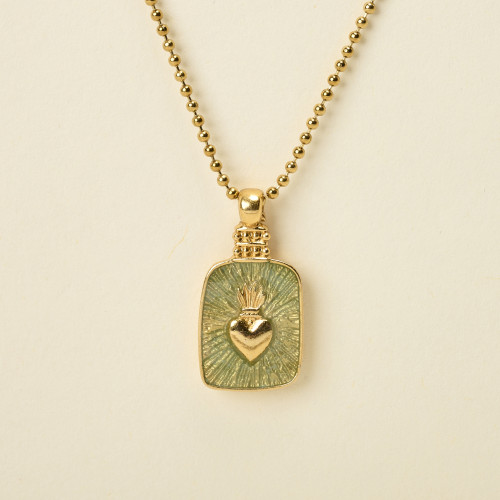 Collier Inez celadon