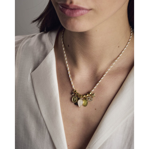 Collier Izak blanc