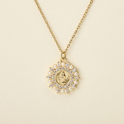 Collier Joel vierge perlée