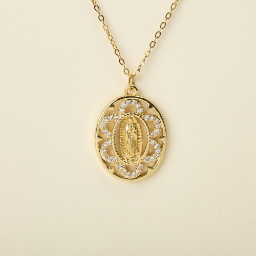 Collier Joel vierge ovale