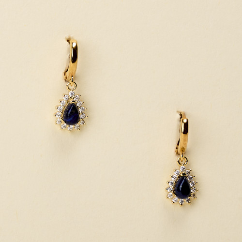 Boucle d'oreilles Izak bleu