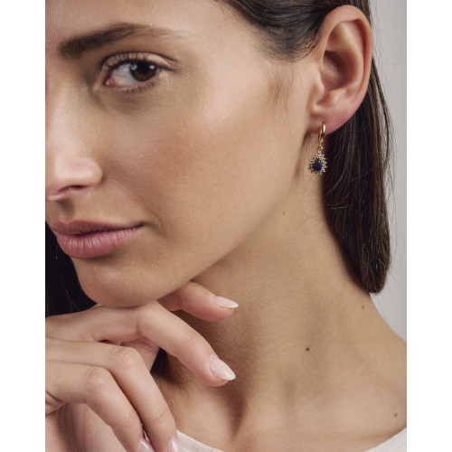 Boucle d'oreilles Izak bleu