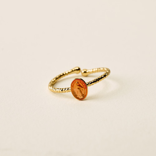 Bague Ivor orange