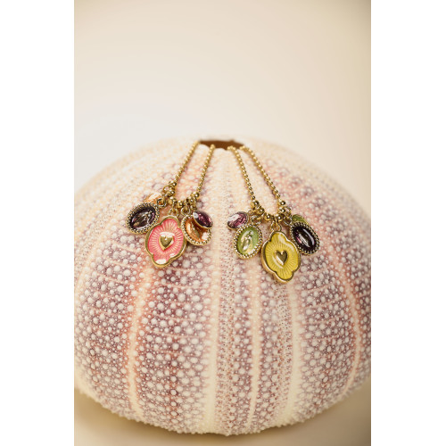 Collier Jack jaune bordeaux