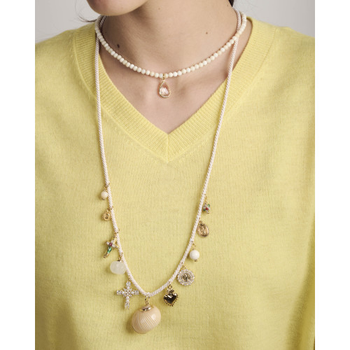 Collier Jona blanc
