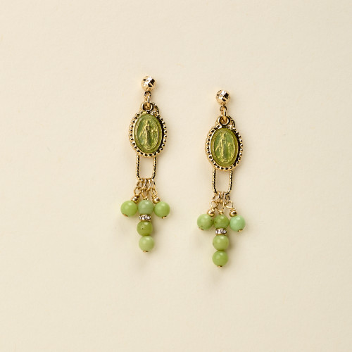 Boucle d'oreilles Lola verte