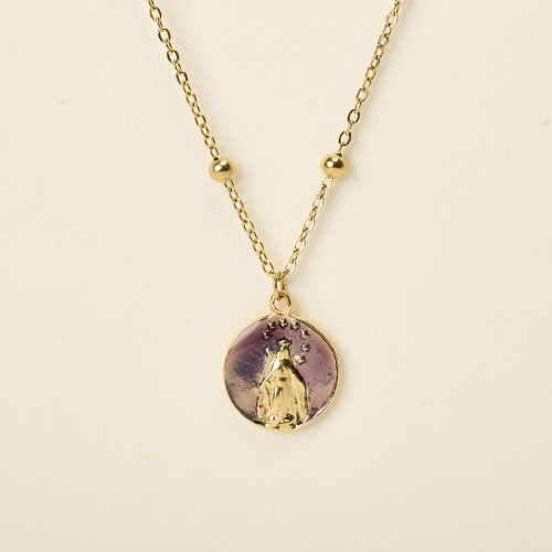 Collier Liam bordeaux
