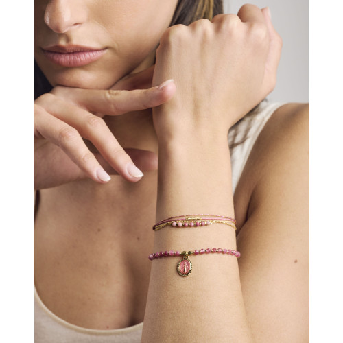 Bracelet Lars tourmaline rose