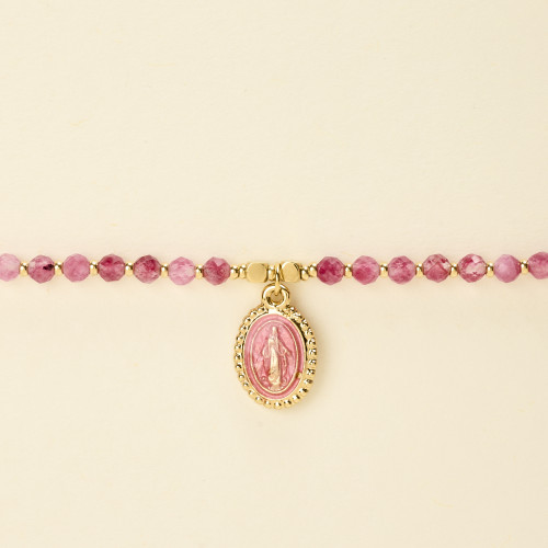Bracelet Lars tourmaline rose