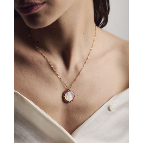 Collier Levi corail