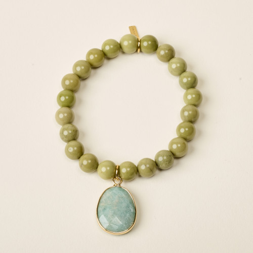 Bracelet Aada vert amazonite