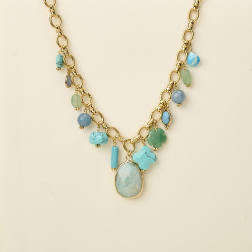 Collier Amra turquoise...