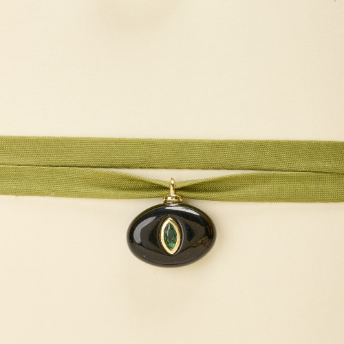 Bracelet Clac onyx noir