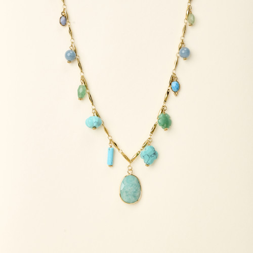 Collier Alma turquoise goutte
