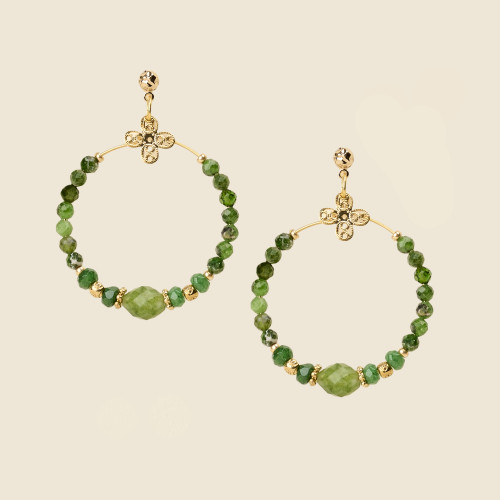 Boucle d'oreilles Bell vert