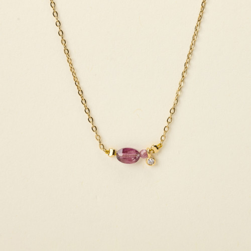 Collier Aime grenat