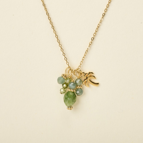 Collier Baia agate verte